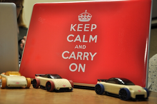 How does errors and omissions insurance protect me - keep calm and carry on sign with toy cars