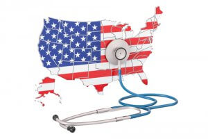 USA map flag stethoscope_Image used under licence from Shutterstock SMB owners on Trump's policies